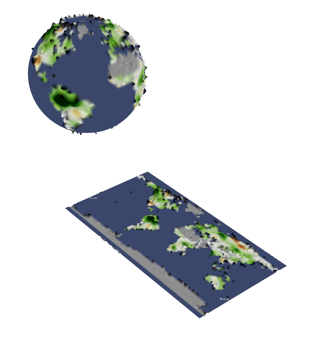 Vegetation globe model